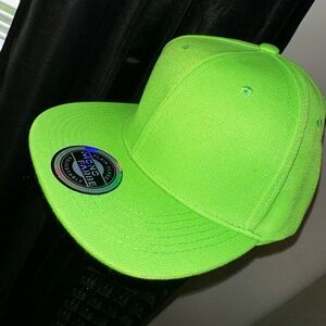 Neon green trucker hat